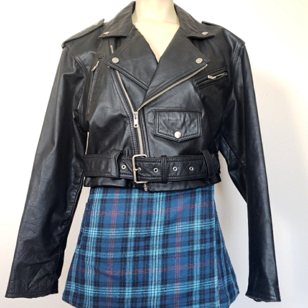 Black Leather Moto Jacket